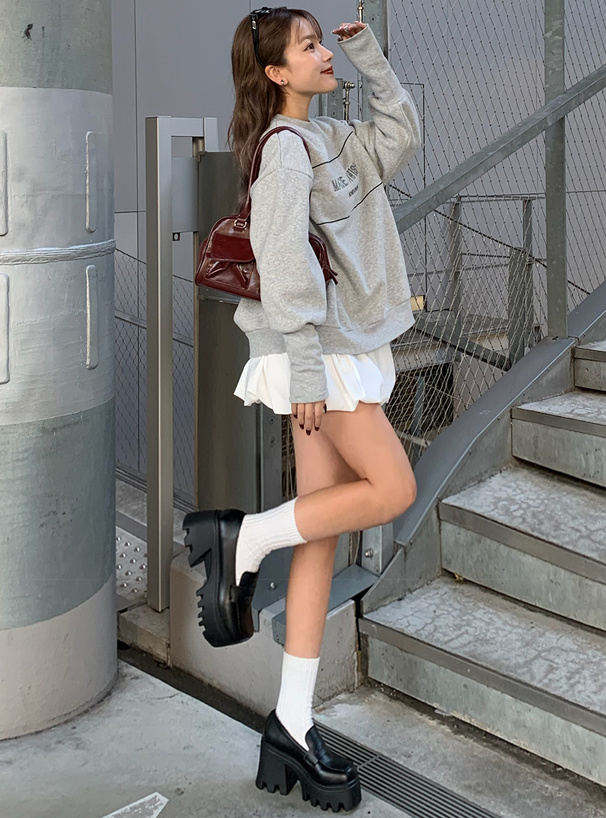 レザー厚底ローファー[ci463] | レディースファッション通販のグレイル