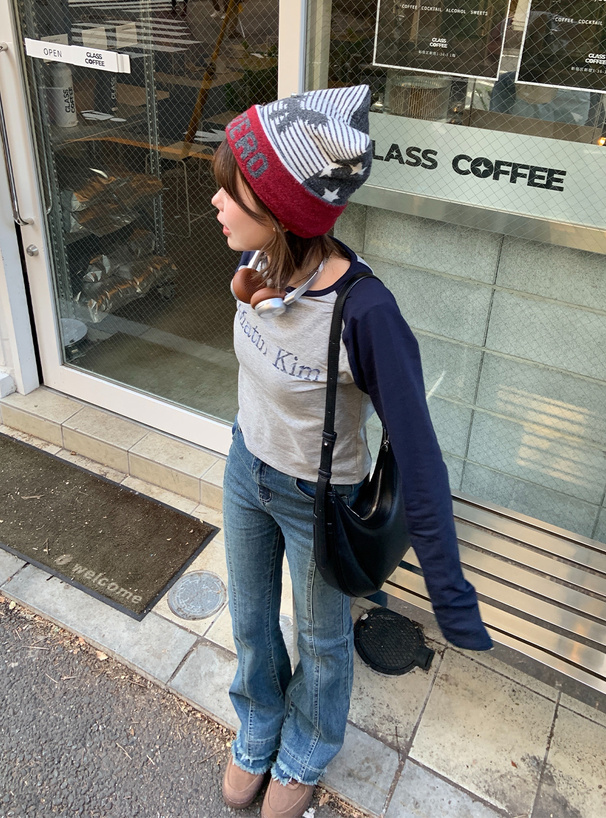 フリンジフレアデニムパンツ[cu513] | レディースファッション通販の