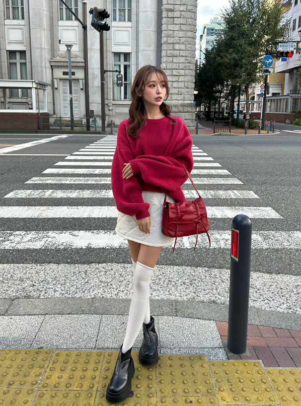 モヘヤタッチビッグニットトップス[an1226] | レディースファッション