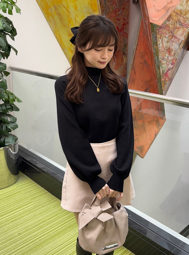 カシミヤタッチハイネックニットトップス[ai31] | レディース