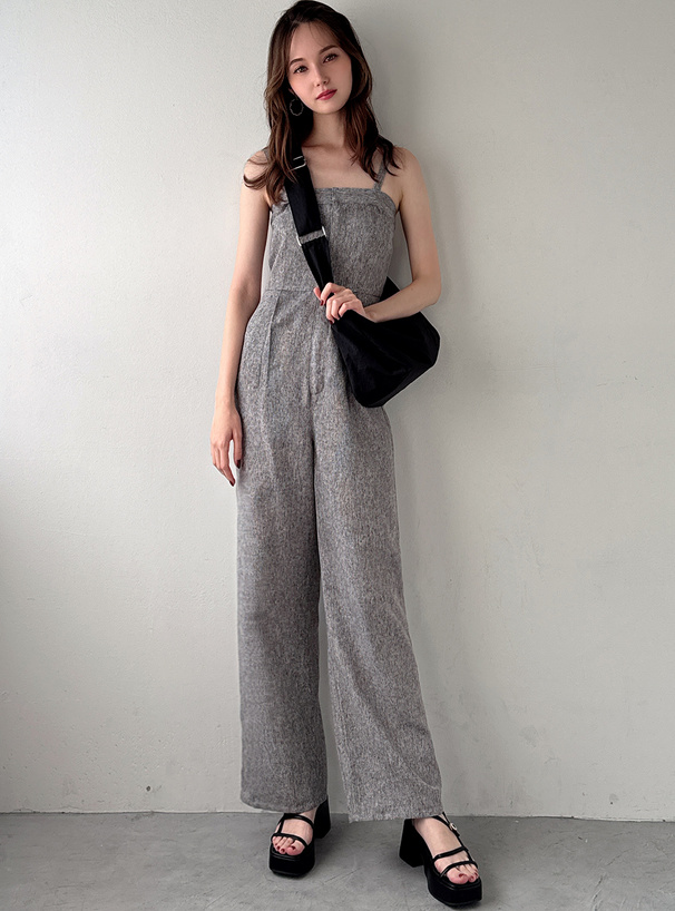 サマーツイードワイドパンツオールインワン[gn318] | レディース