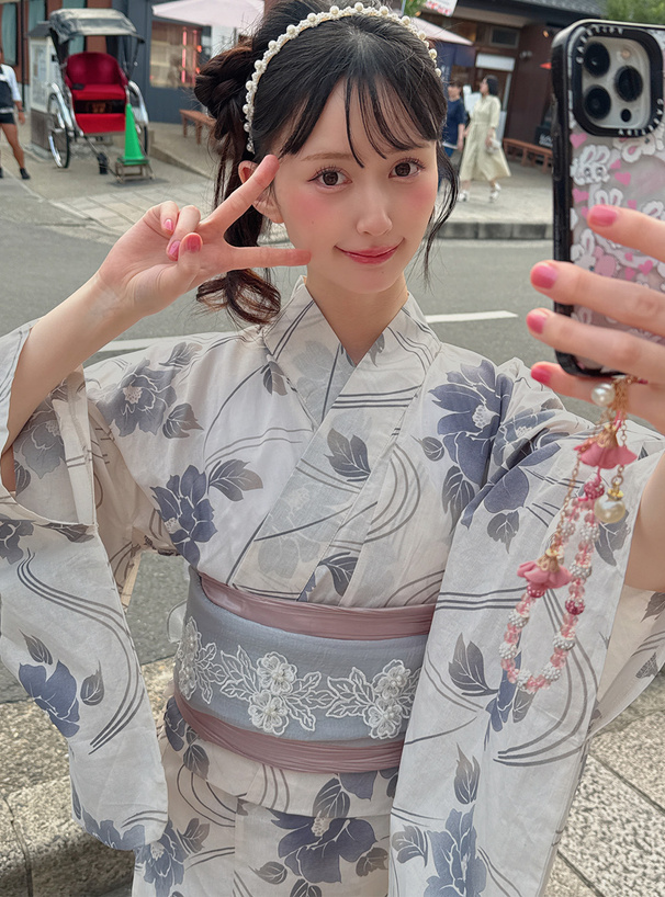 ぼかし花柄浴衣セット[gi1416] | レディースファッション通販の