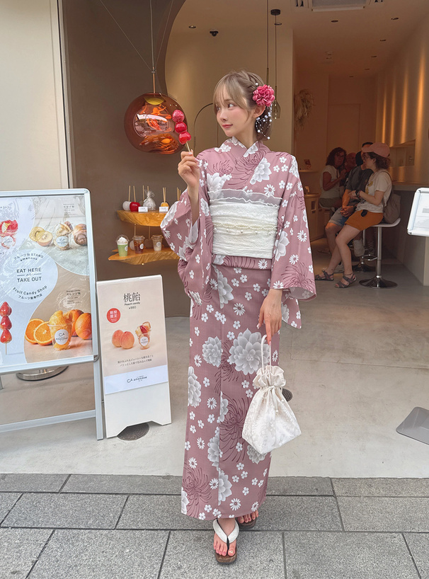 花柄浴衣セット[gi1523] | レディースファッション通販のグレイル(GRL