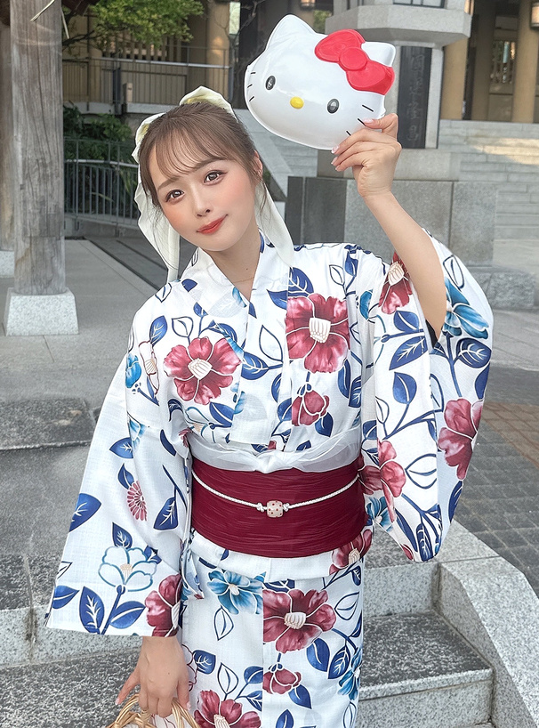 にじみ椿浴衣セット[gi1601] | レディースファッション通販のグレイル