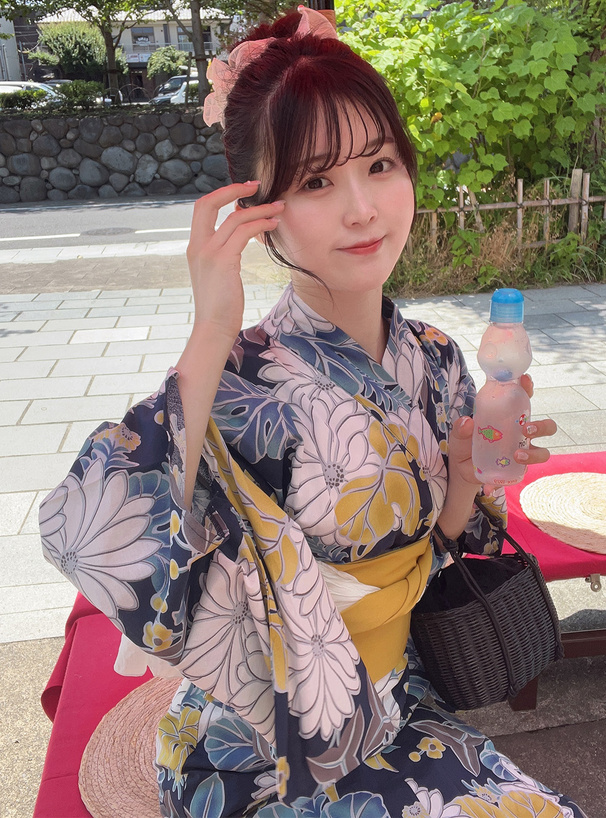 水彩菊浴衣セット[gi1218] | レディースファッション通販のグレイル