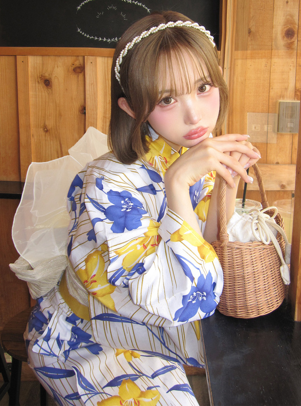 百合浴衣セット[gi1302] | レディースファッション通販のグレイル(GRL