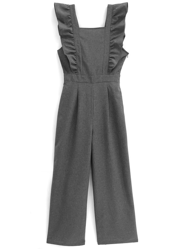 バックリボンショルダーフリルオールインワン[dk1188] | レディース