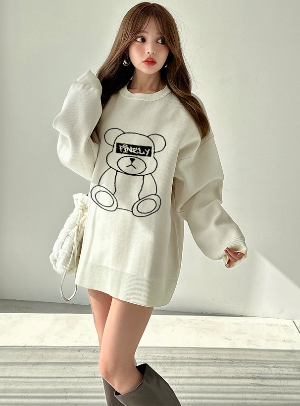 くまニットトップス[kz589] | レディースファッション通販のグレイル