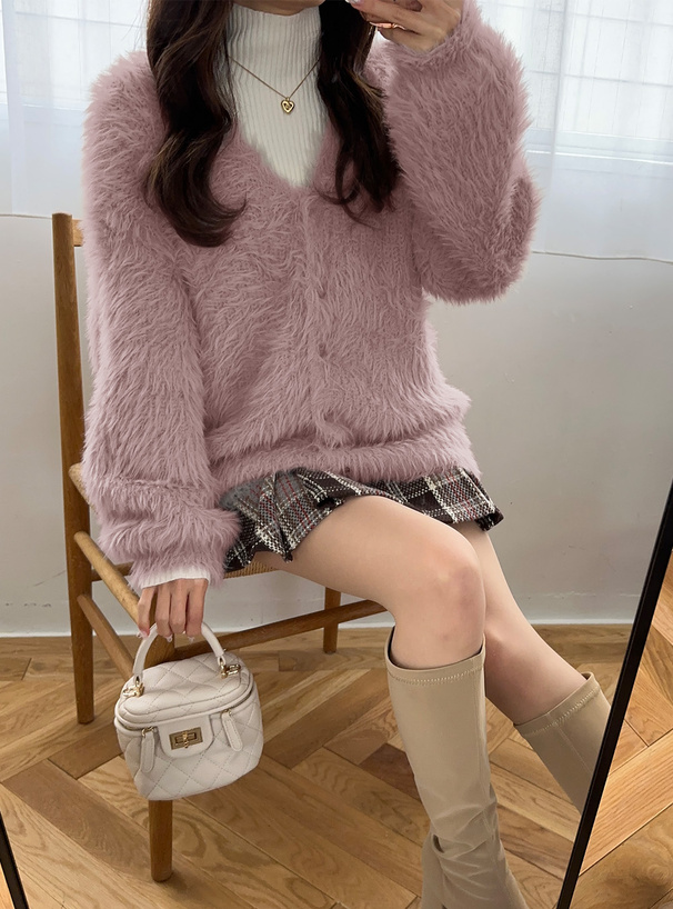 フェザーニットカーディガン[kz321] | レディースファッション通販の