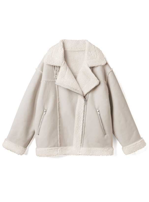 エコムートンライダースジャケット[k9037x] | レディースファッション