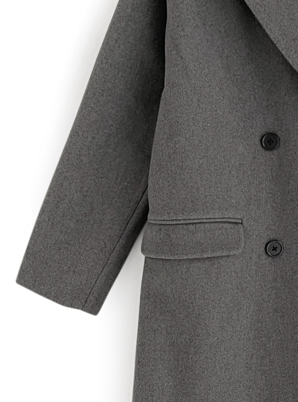 フェイクウールダブルボタンチェスターコート[k9298d] | レディース