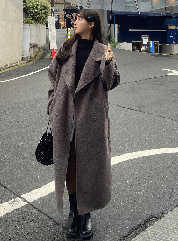 極美品✨ SHIPS ウールチェスターコート LL チャコールグレー 高級