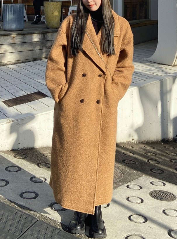 リングフェイクウールダブルチェスターコート[on172] | レディース