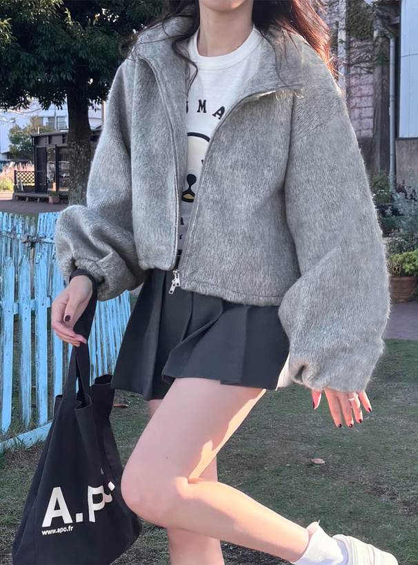 ダブルジップシャギーブルゾン[on263] | レディースファッション通販の