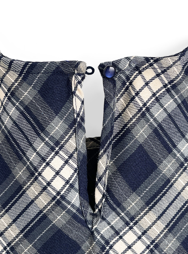 チェック柄ノースリーブイレギュラーヘムトップス[sd131] | レディース