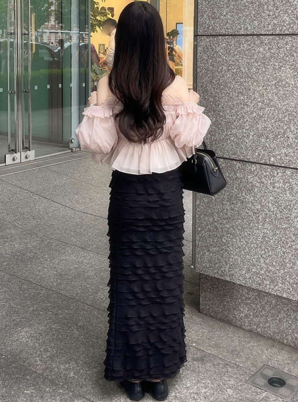 フリルティアードタイトスカート[pm408] | レディースファッション通販