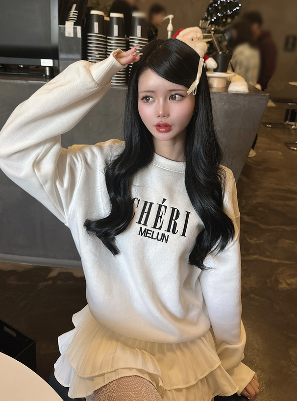 裏起毛ロゴ刺繍スウェット[pm103] | レディースファッション通販の