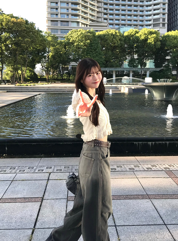 ブリーチ加工デニムパンツ[qu34] | レディースファッション通販の