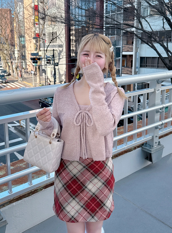 2Wayキルティングチェーンスクエアショルダーバッグ[tr406