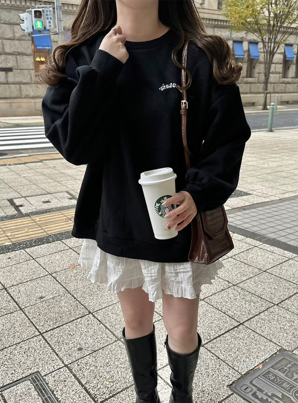 レオパード柄ハートロゴスウェットトップス[tu1461] | レディース