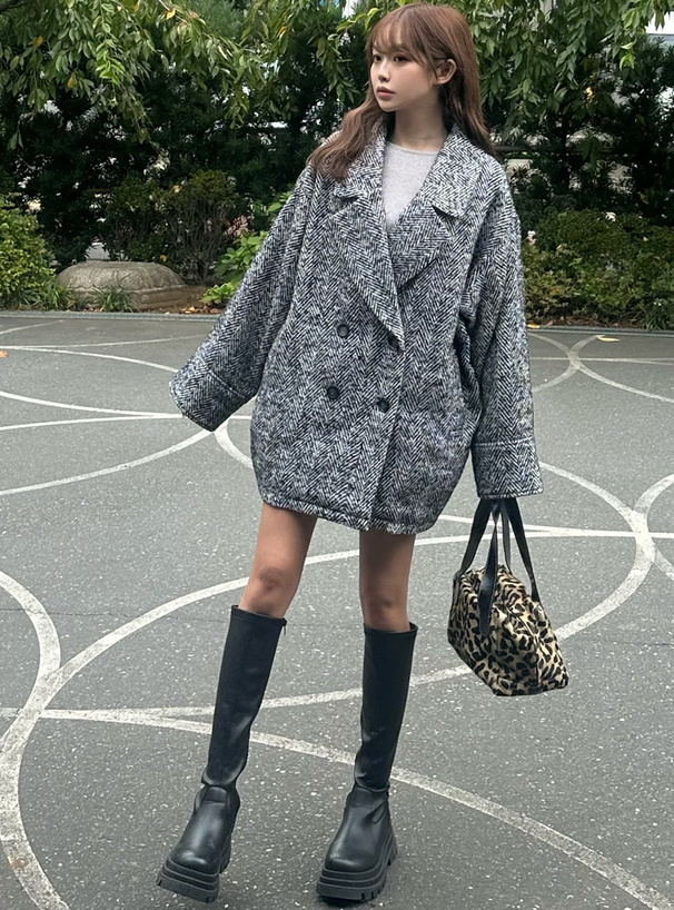 レザー厚底ロングブーツ[zr1138] | レディースファッション通販の