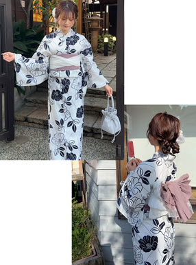 椿浴衣セット[gi1603] | レディースファッション通販のグレイル(GRL