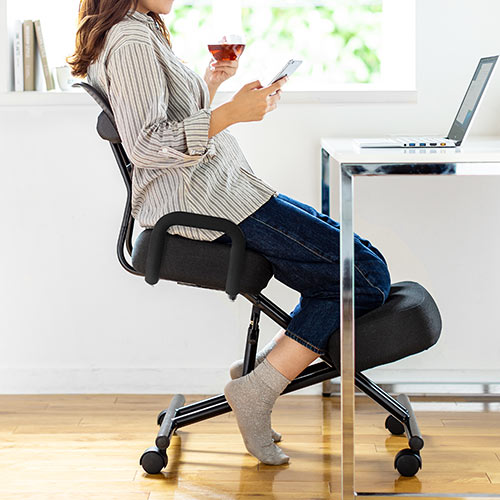 バランスチェア（大人・腰痛・ガス圧・上下昇降・高さ・角度調節