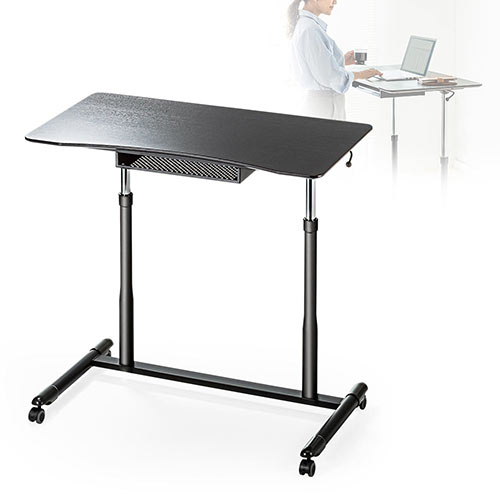 昇降デスク（上下・ガス圧式・キャスター・移動式・オフィス