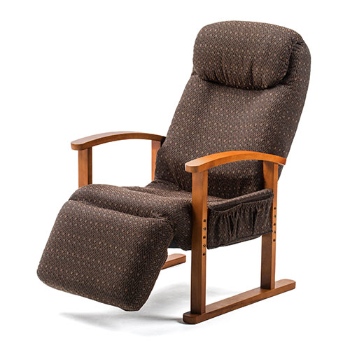 アウトレット展示品新品☆回転ハイバック☆オットマン付き高座椅子