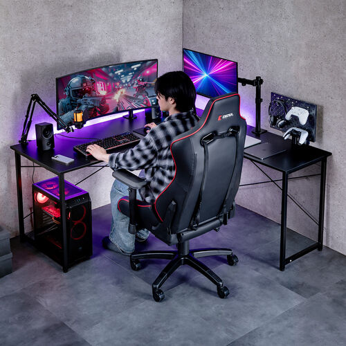 L字型パソコンデスク（コーナーデスク・ゲーミングデスク・木製・幅