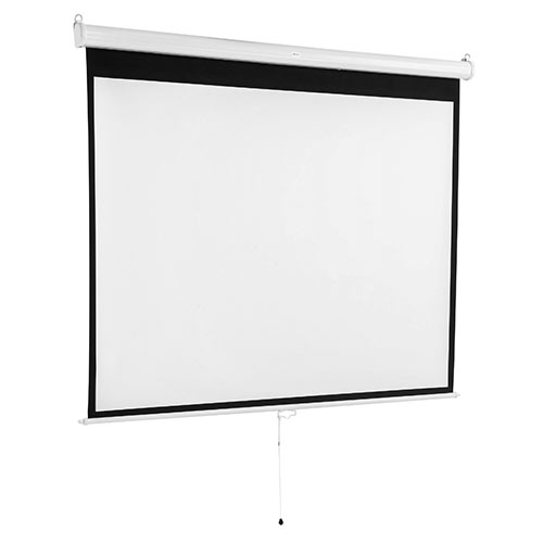 プロジェクタースクリーン 80インチ （吊り下げ式・壁掛け・天井