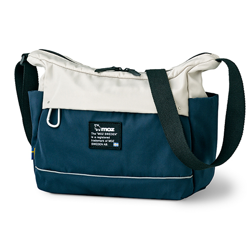 ハンズ限定 モズ（moz） ショルダー オフホワイト×ネイビー｜【ハンズ