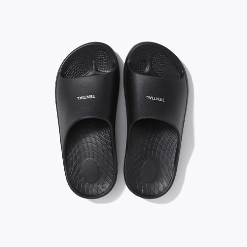 テンシャル（TENTIAL） リカバリーサンダル Slide ブラック／L