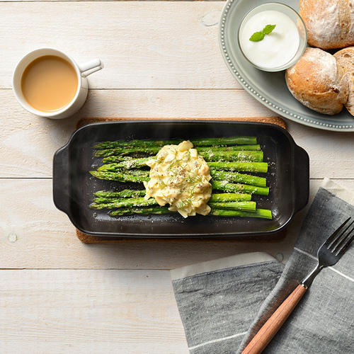 和平フレイズ マジカリーノ レンジで発熱する角型皿 ロング 12x27cm RE