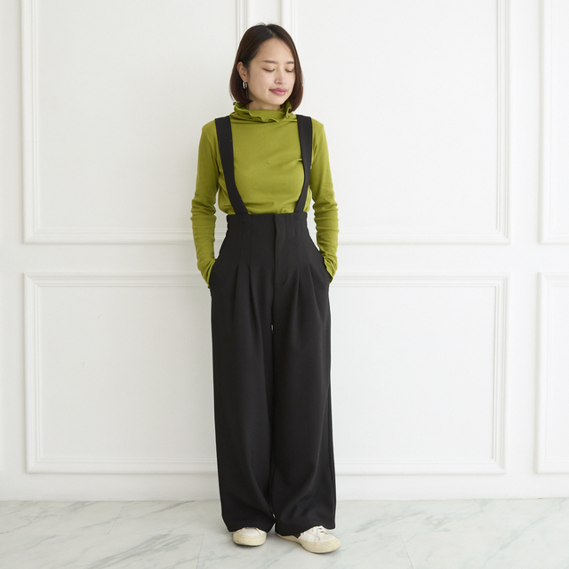 3サイズ】着回し抜群 肩紐を取り外せる 2Way 大人女子なハイウエスト