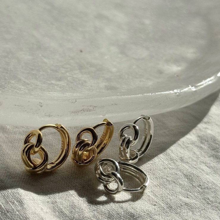 シルバー925 ミニフープピアス 小ぶり[品番：FEUW0002037]｜feu