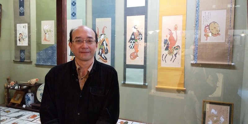 滋賀のワザ：／50 「大津絵の店」5代目・高橋松山さん（大津市