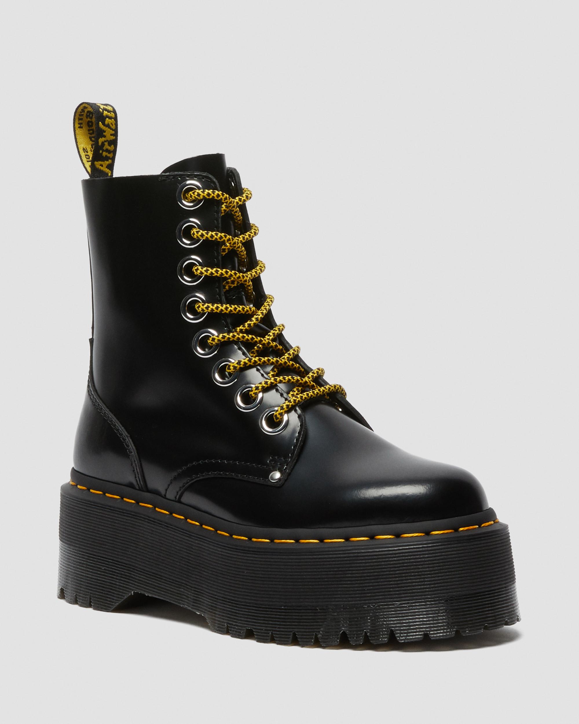 Jadon Max Women's Leather Platform Boots in Oxblood | Dr. Martens