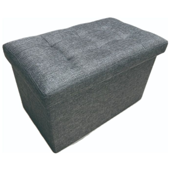 収納スツール グレー ダブル GYの通販｜ファブリックケース