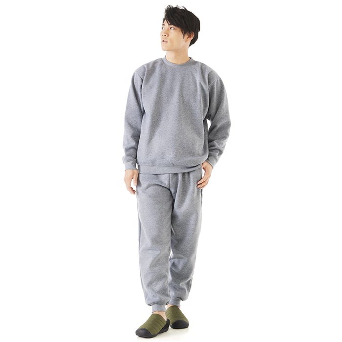 ナフコ 紳士裏起毛スウェット 杢グレー Mの通販｜防寒ジャケット｜防寒