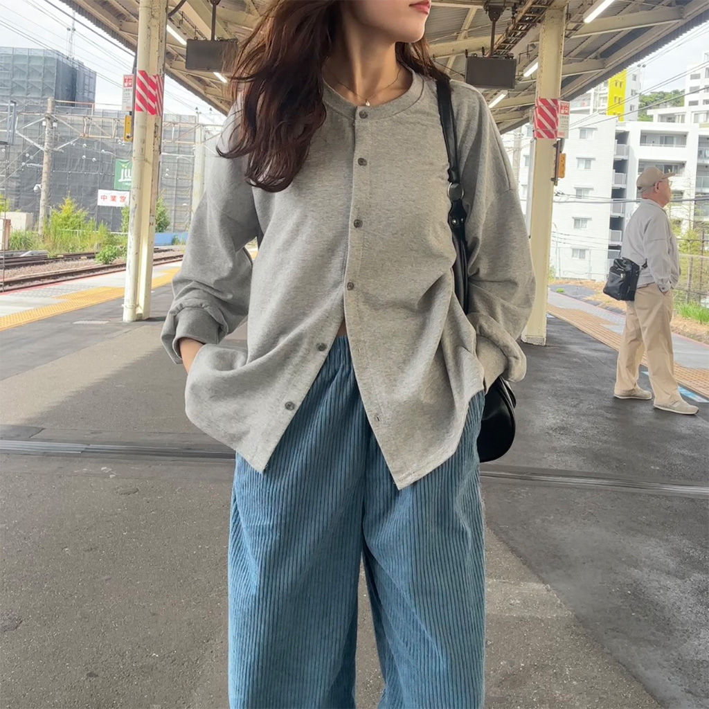 オーバーサイズボタンカーディガン | ファッション通販サイト NUGU