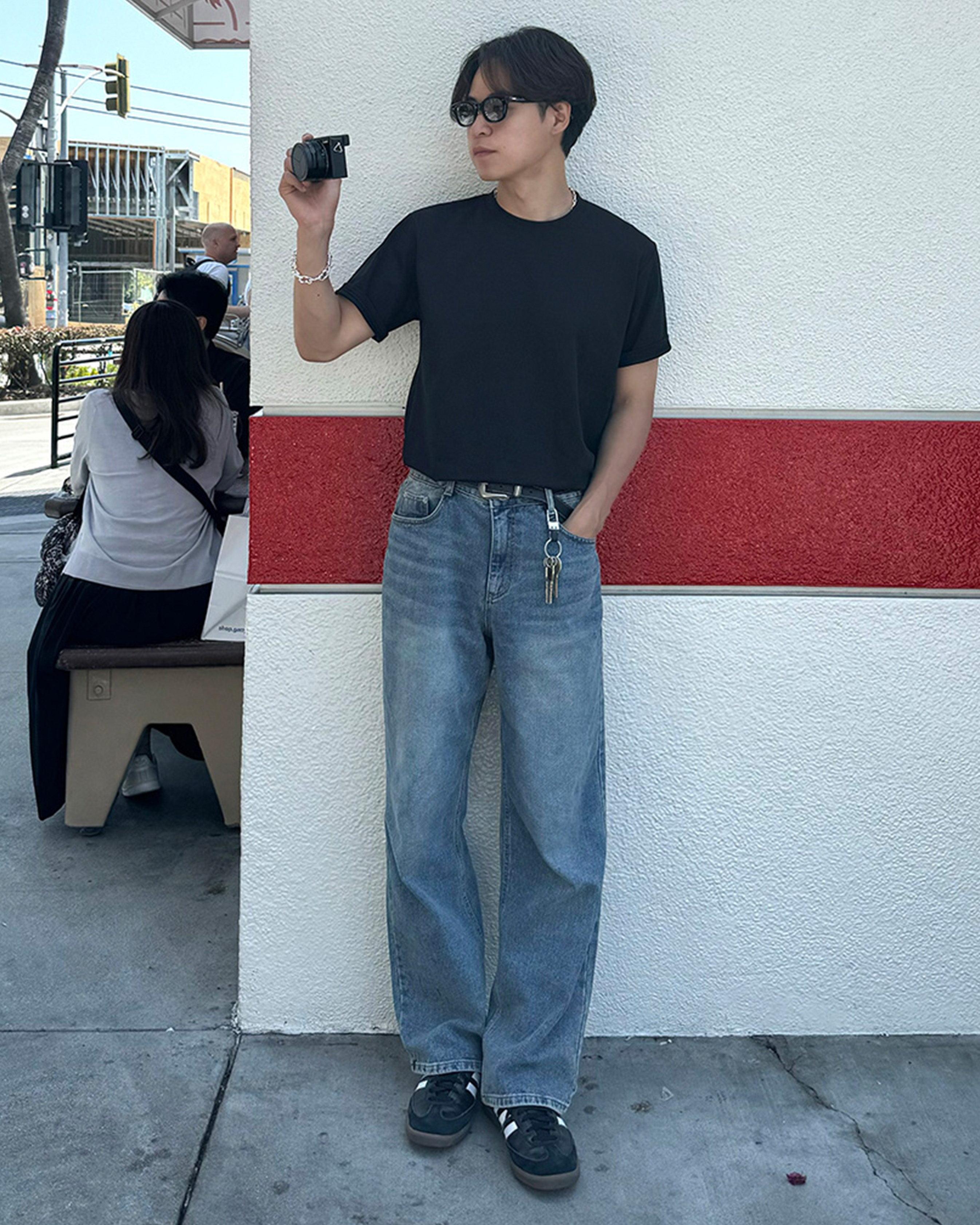 ユニセックス) セミワイドデニムパンツ | ファッション通販サイト NUGU