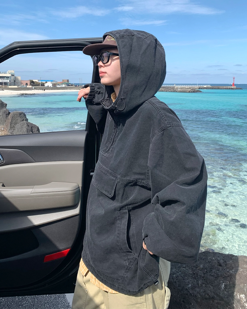 ユニセックス)ウォッシュフードアノラック | ファッション通販サイト NUGU