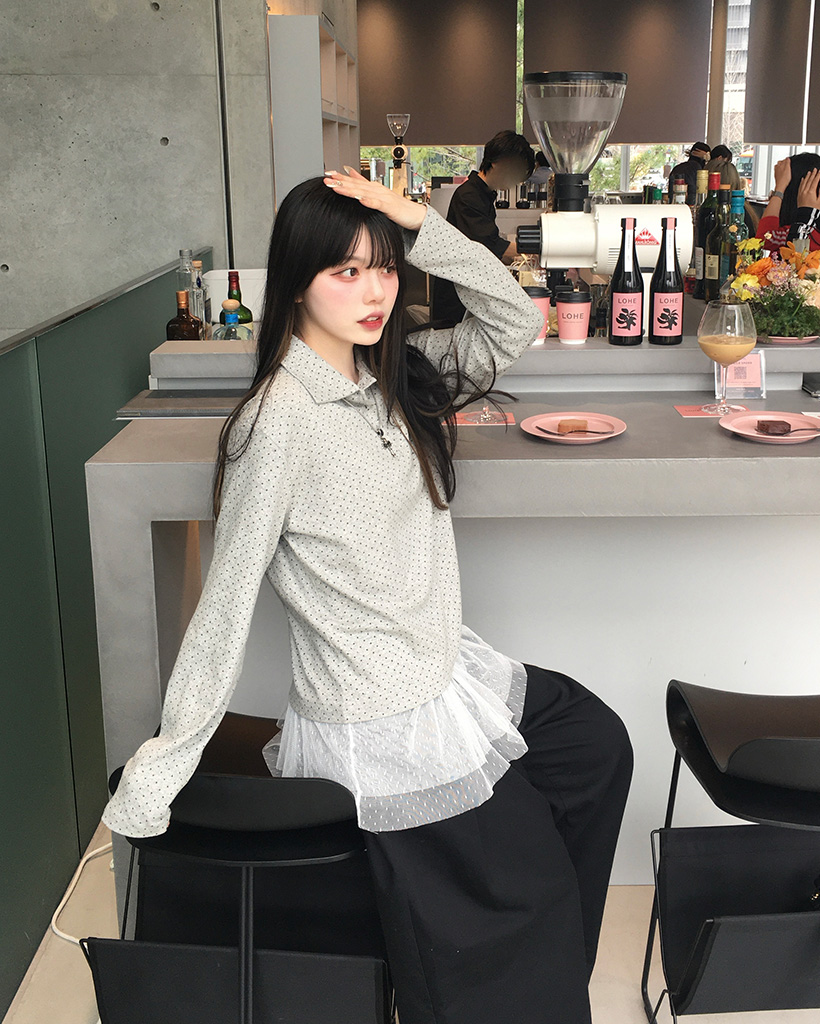 ドットフリルレイヤードキャミソール | ファッション通販サイト NUGU