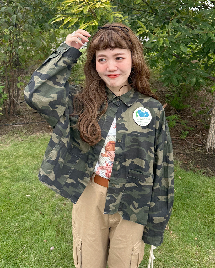 カモフラージュパターンクロップジャケット | ファッション通販サイト NUGU