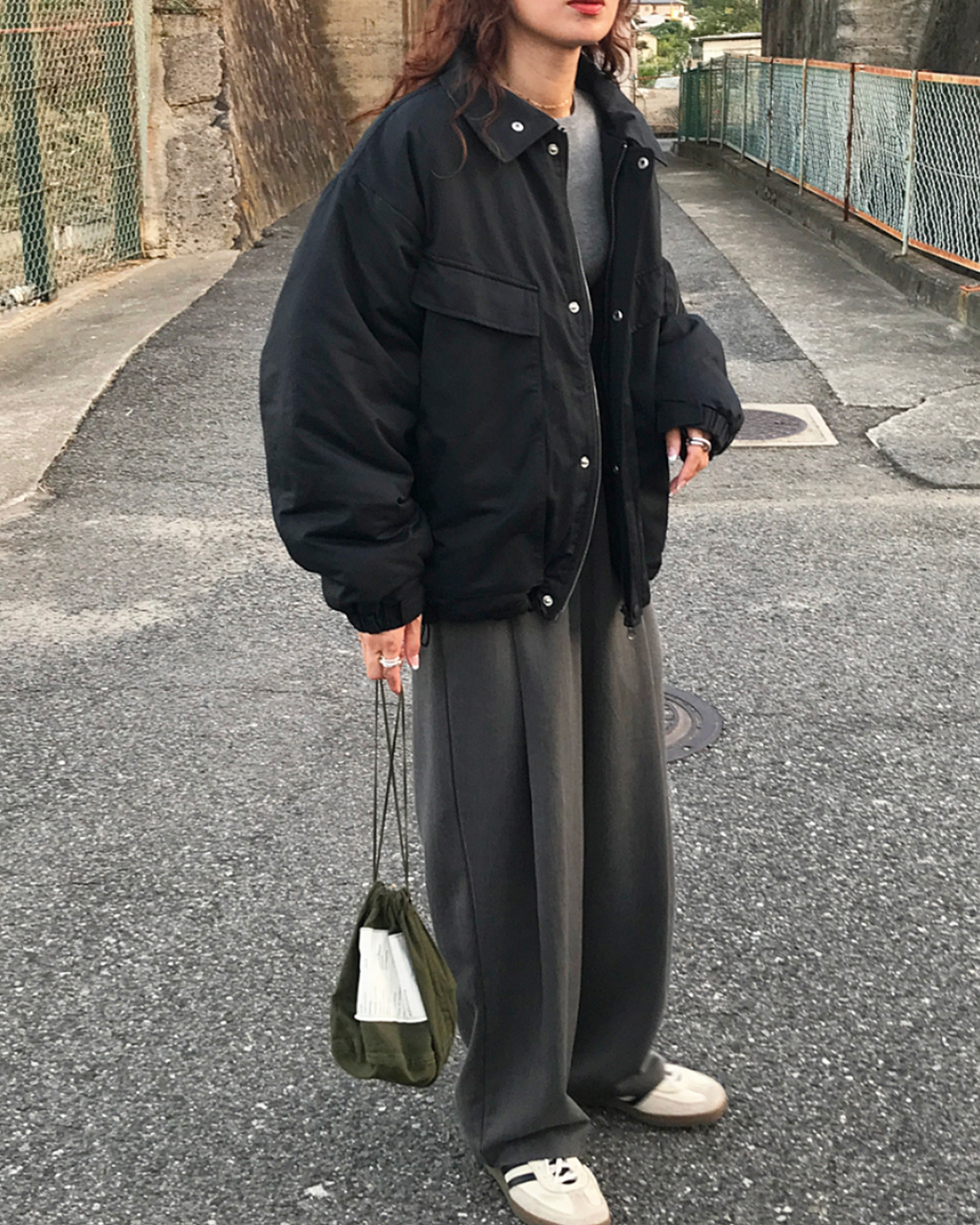 ORIGINAL) ワイドポケットミリタリーパディングジャケット