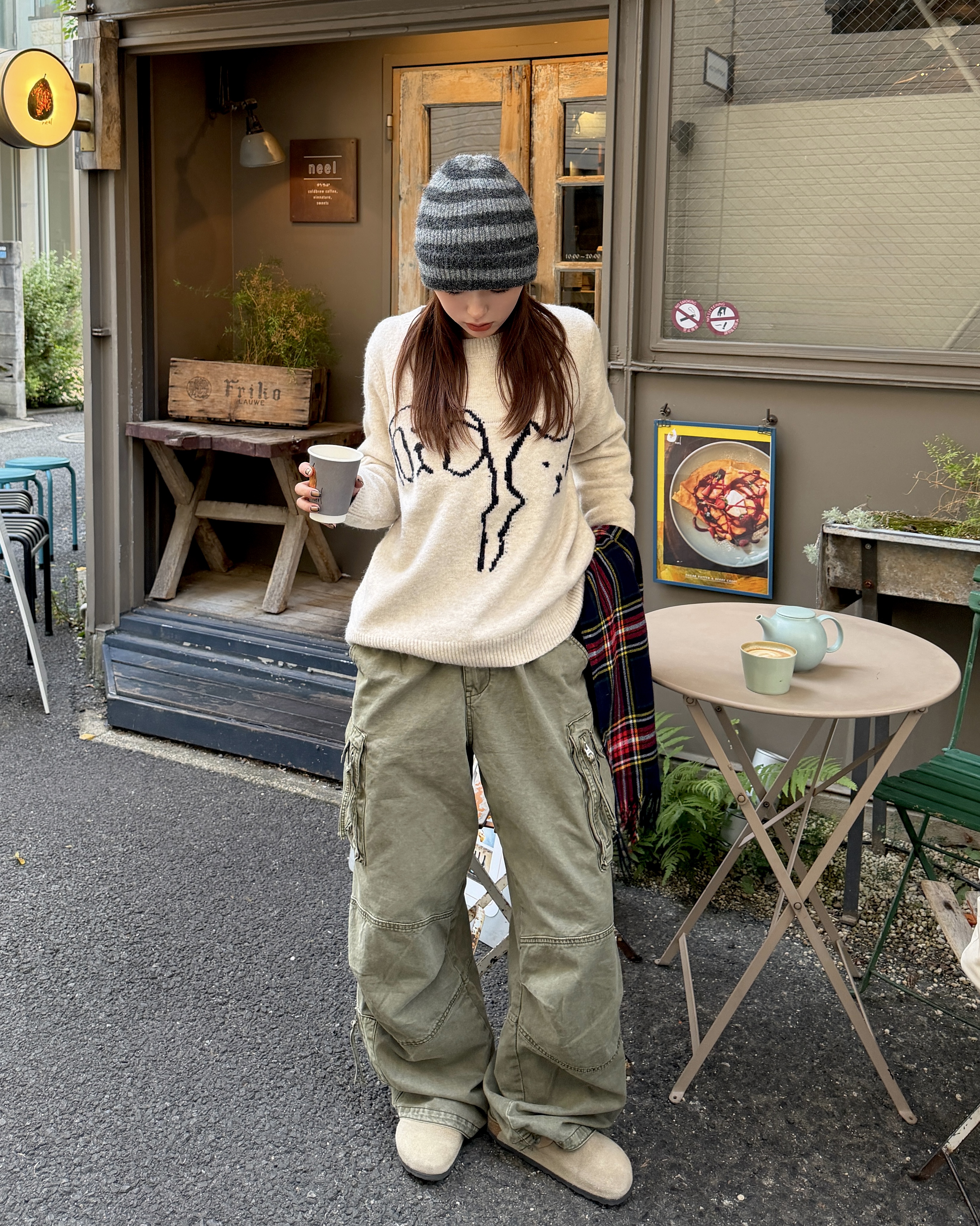 ボーダーニットビーニー | ファッション通販サイト NUGU