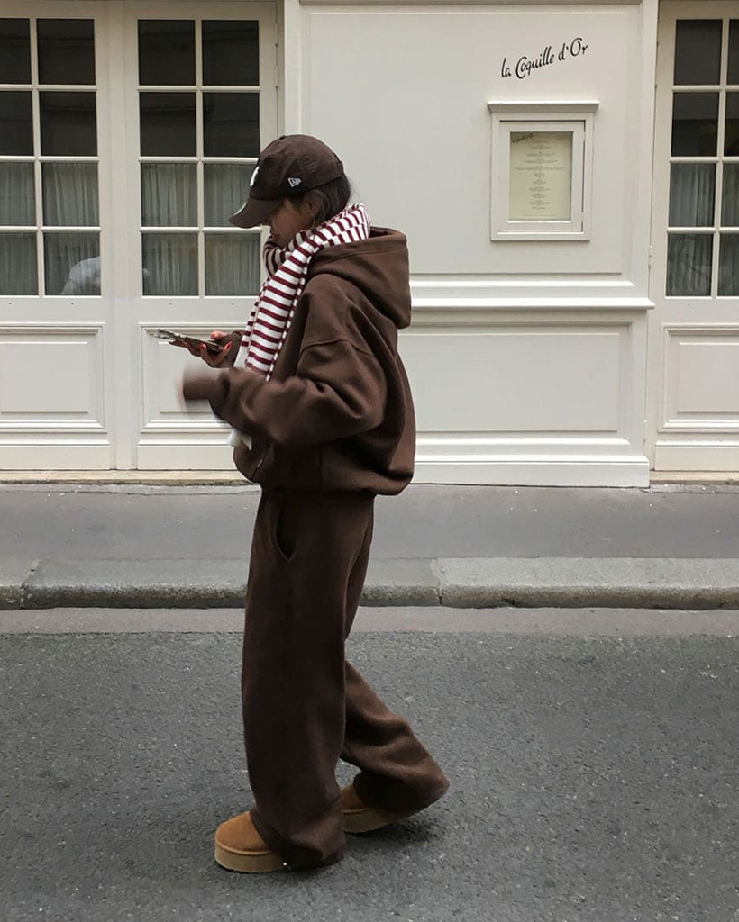 スフレパンツ] 裏起毛 刺繍 2WAY ジョガー スウェットパンツ