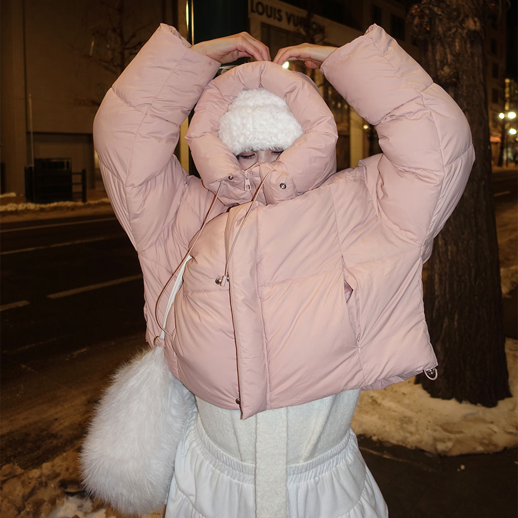 フードショートダックダウンジャケット | ファッション通販サイト NUGU