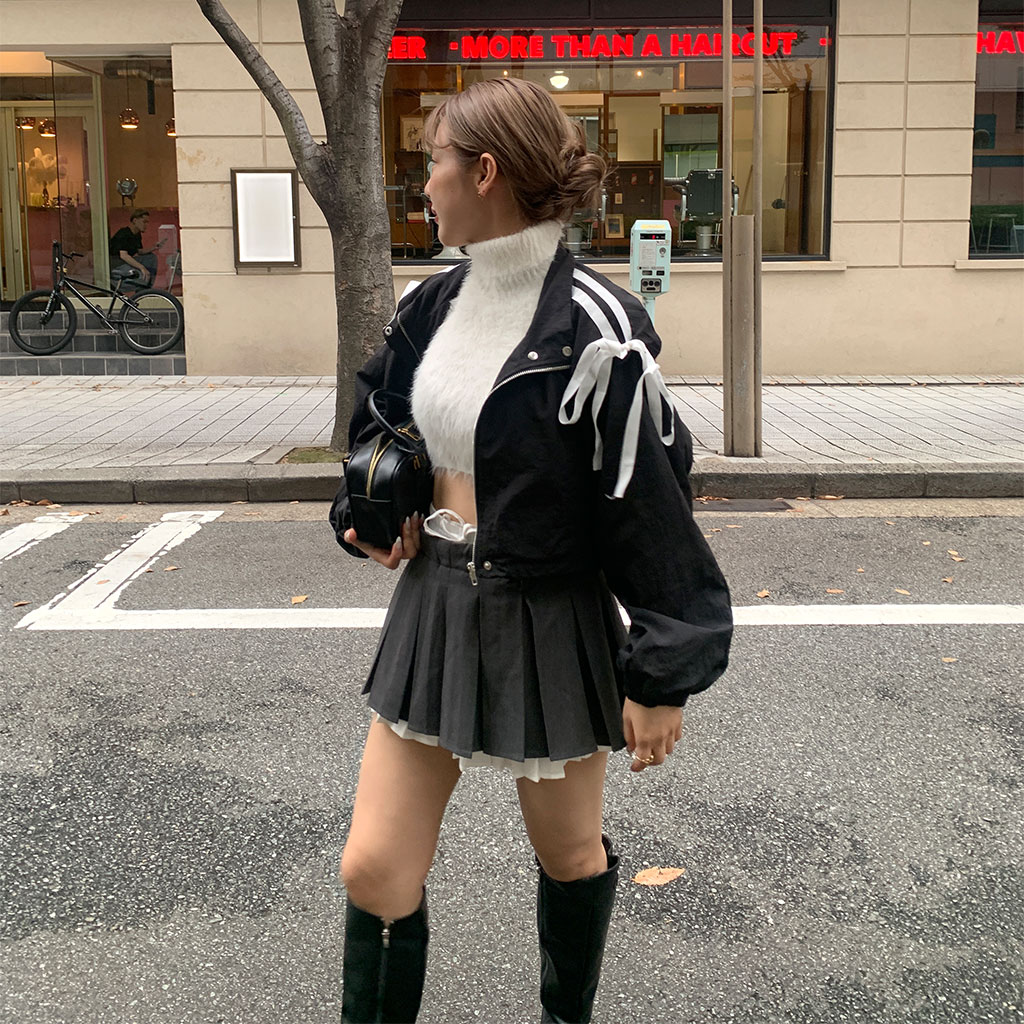 タートルネックノースリーブファーニット | ファッション通販サイト NUGU